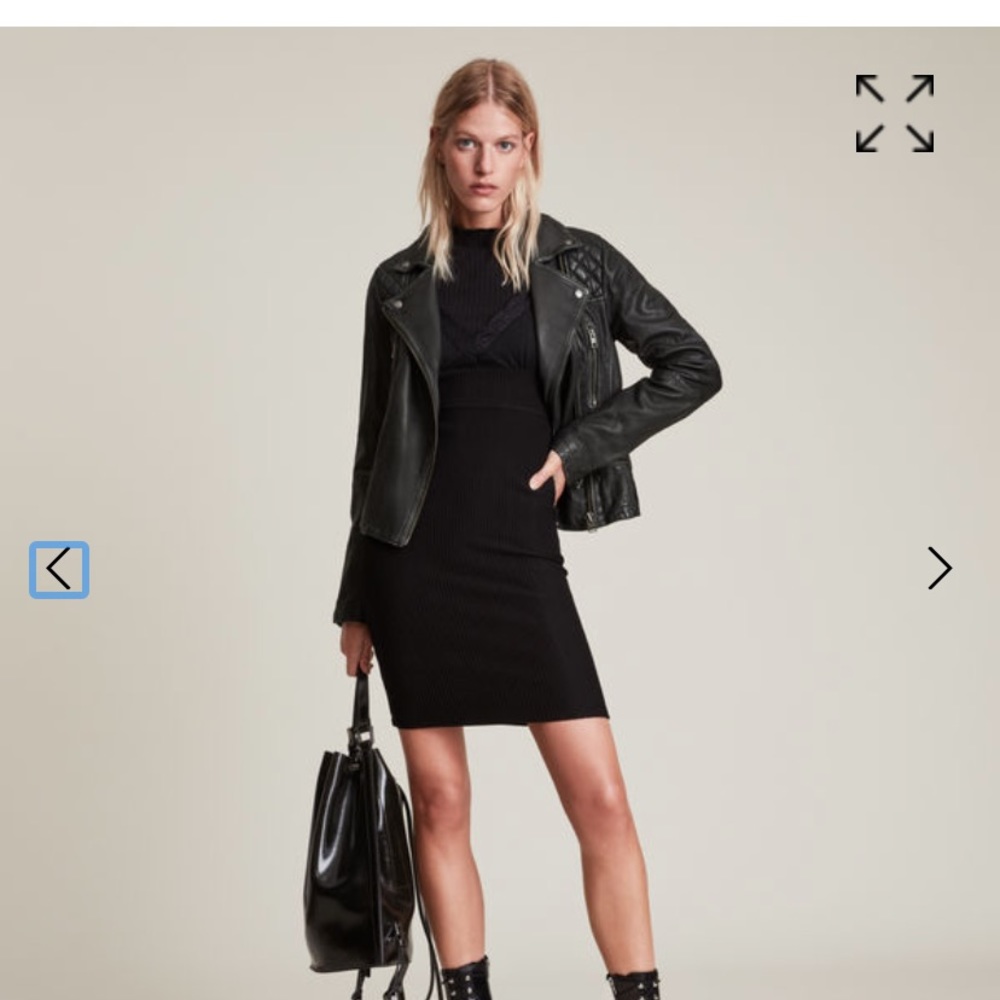 All Saints Cargo Leather Biker Jacket - hardly worn